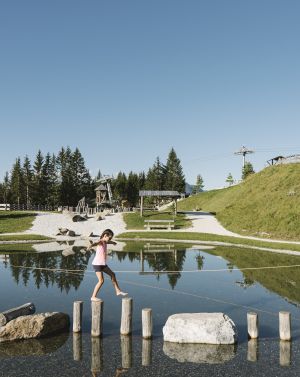 Ein Ausflugsziel für die ganze Familie - Wasserspaß für groß und klein laden zum Verweilen ein. 
Kletterpark, Spielplätze, Wasserpark oder der See. Für jeden was dabei :)