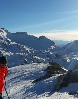 Super Wetter und tolles Panorama bei der Skitour am Rossfeld