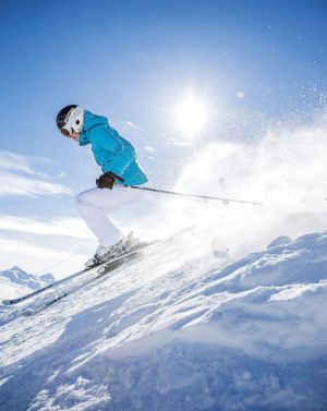 Bei diesen traumhaften Wetter- und Pistenverhältnissen macht der Skitag besonders viel Spaß. Einfach herrlich!
