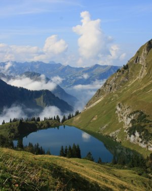 Ein fantastischer Blick auf den Seealpsee